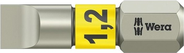 Бита для заворачивания, нержавеющая сталь WERA 3800/1 TS 1,2 х 6,5 х 25 мм WE-071002 [WE-071002]