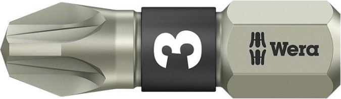 Бита для заворачивания, нержавеющая сталь WERA 3855/1 TS PZ 3, 25 мм WE-071022 [WE-071022]