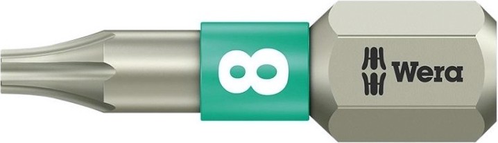 Бита для заворачивания, нержавеющая сталь WERA 3867/1 TS TX8, 25 мм WE-071030 [WE-071030]