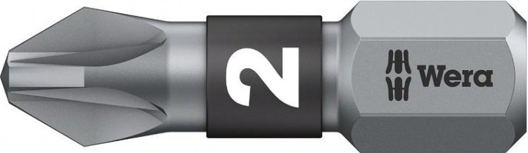 Бита для заворачивания WERA 855/1 BTZ PZ2, 25 мм WE-056722 [WE-056722]