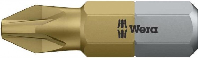 Бита для заворачивания WERA 855/1 TiN PZ1, 25 мм WE-480221 [WE-480221]