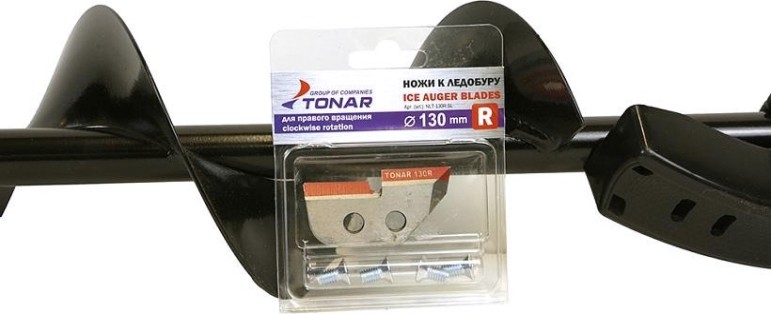 Бур ледовый СОЮЗ ББС-02-130 диам 130мм, длин. 1000мм, под вал 20мм [ББС-02-130-Л]