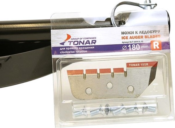 Бур ледовый СОЮЗ ББС-02-180 диам 180мм, длин. 1000мм, под вал 20мм [ББС-02-180-Л]