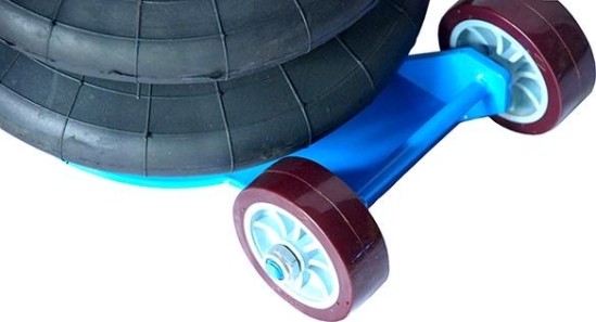 Домкрат пневматический AE&T 2 т 2-секционный с ручкой T08102A [T08102A]