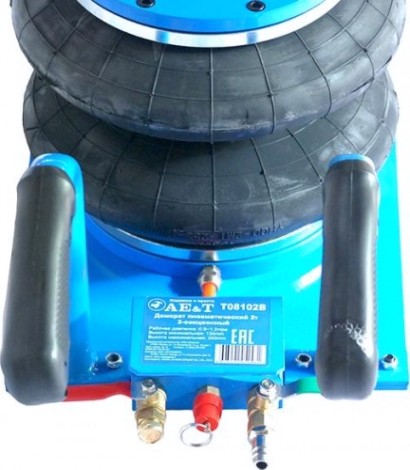 Домкрат пневматический AE&T 2 т 2-секционный T08102B [T08102B]