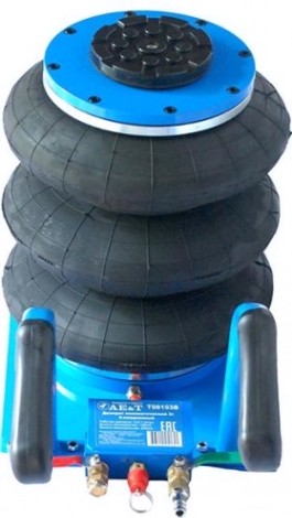 Домкрат пневматический AE&T 3 т 3-секционный T08103B [T08103B]