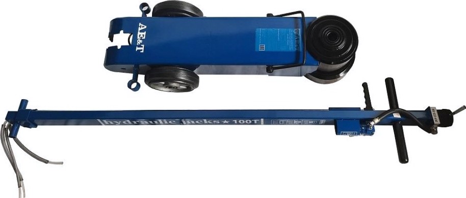 Домкрат пневмо-гидравлический подкатной AE&T HJ-80/40H профессиональный, высокий Домкрат пневмо-гидравлический подкатной AE&T HJ-80/40H профессиональный, высокий