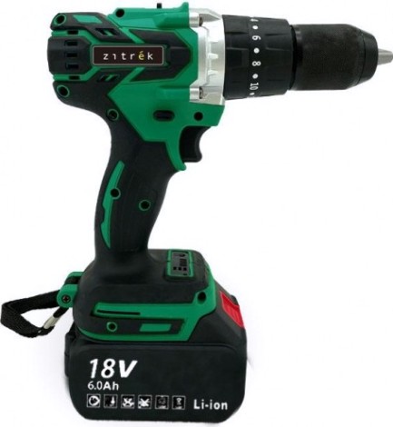 Дрель-шуруповерт аккумуляторная ZITREK Green Impact 18V 2x6.0 Ah ударная [063-4046]