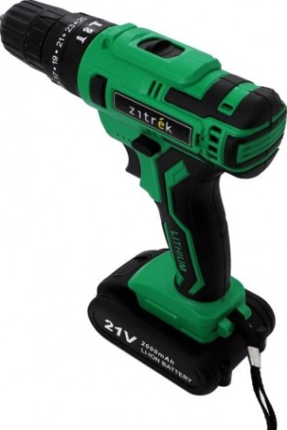Дрель-шуруповерт аккумуляторная ZITREK Green Impact 21V ударная [063-4044]