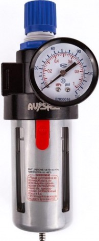 Фильтр с регулятором давления AV Steel AV-700505 1/4 до 9 атм