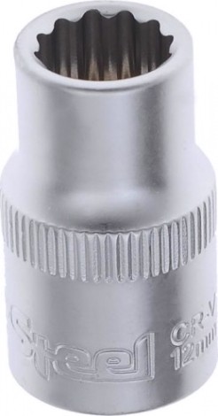 Головка двенадцатигранная с посадкой 1/2" AV Steel AV-521012 12 мм