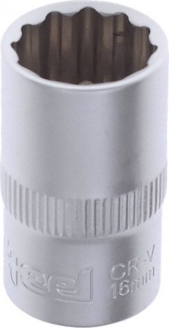 Головка двенадцатигранная с посадкой 1/2" AV Steel AV-521016 16 мм