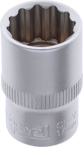 Головка двенадцатигранная с посадкой 1/2" AV Steel AV-521017 17 мм