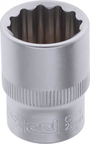 Головка двенадцатигранная с посадкой 1/2" AV Steel AV-521020 20 мм