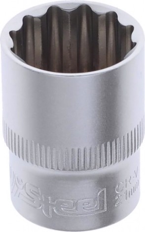 Головка двенадцатигранная с посадкой 1/2" AV Steel AV-521021 21 мм