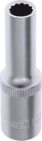 Головка двенадцатигранная с посадкой 1/2" AV Steel AV-521210 10 мм глубокая