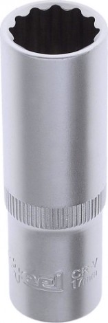 Головка двенадцатигранная с посадкой 1/2" AV Steel AV-521217 17 мм глубокая