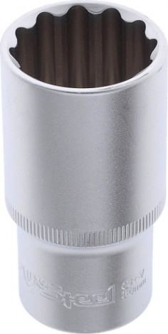 Головка двенадцатигранная с посадкой 1/2" AV Steel AV-521230 30 мм глубокая