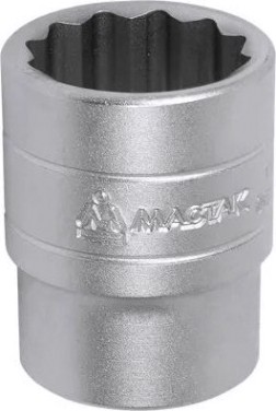 Головка двенадцатигранная с посадкой 1/2" МАСТАК 000-42018 торцевая стандартная 18 мм