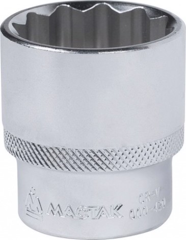 Головка двенадцатигранная с посадкой 1/2" МАСТАК 000-42030 торцевая стандартная 30 мм