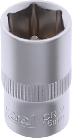 Головка шестигранная с посадкой 1/2" AV Steel AV-520016 16 мм