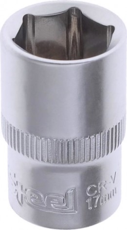Головка шестигранная с посадкой 1/2" AV Steel AV-520017 17 мм