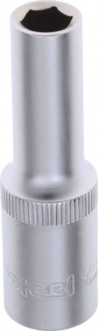 Головка шестигранная с посадкой 1/2" AV Steel AV-520210 10 мм глубокая