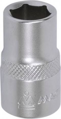 Головка шестигранная с посадкой 1/2" МАСТАК 000-40018 торцевая стандартная 18 мм