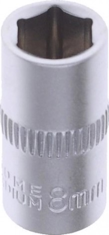 Головка шестигранная с посадкой 1/4" AV Steel AV-500008 8,0 мм
