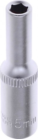 Головка шестигранная с посадкой 1/4" AV Steel AV-500205 5,0 мм глубокая
