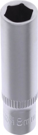 Головка шестигранная с посадкой 1/4" AV Steel AV-500208 8,0 мм глубокая
