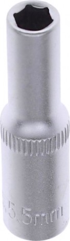 Головка шестигранная с посадкой 1/4" AV Steel AV-500255 5,5 мм глубокая