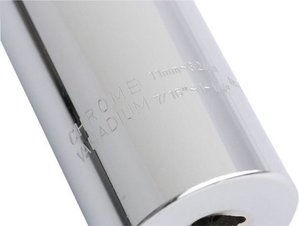 Головка торцевая многоразмерная GROSS 1/2" 11-32 мм CrV хромированная 13190 [13190]