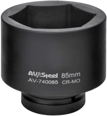 Головка ударная торцевая 6-гранная AV Steel AV-740085 1" 85 мм