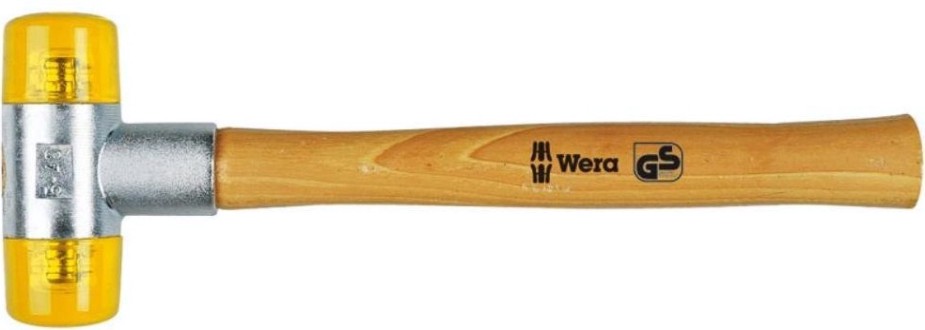 Киянка со сменными пластиковыми бойками WERA Cellidor 100 # 6 50 мм WE-000030 [WE-000030]