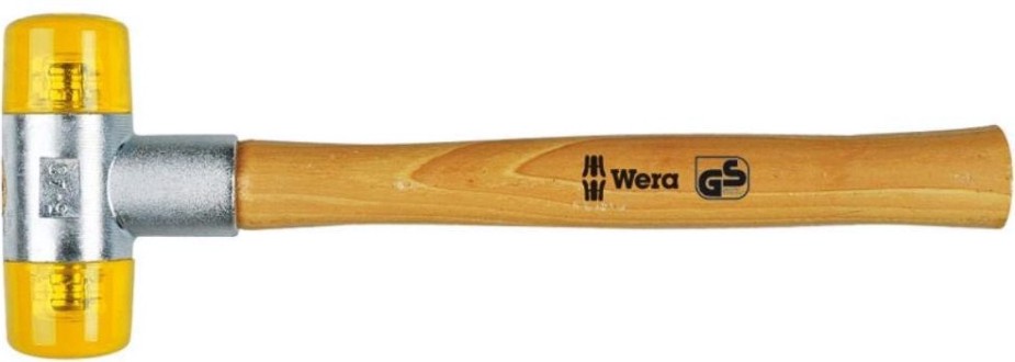 Киянка со сменными пластиковыми бойками WERA Cellidor 100 # 7 60 мм WE-000035 [WE-000035]