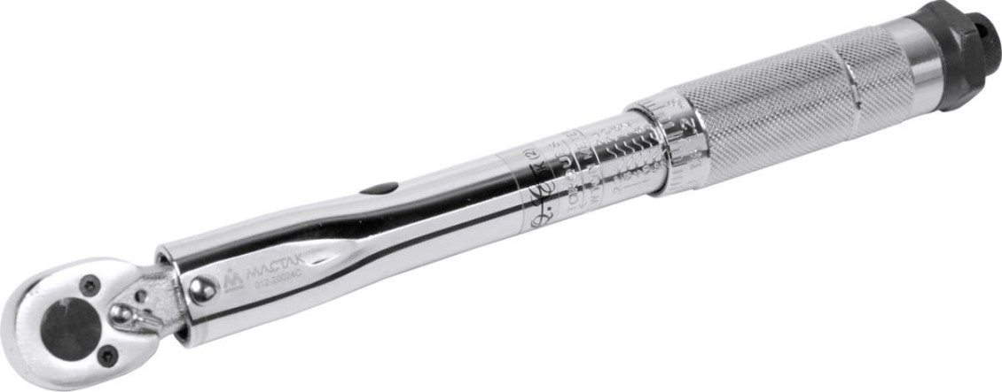 Ключ динамометрический МАСТАК 012-20024C 1/4", 2-24 нм, в пластиковом кейсе