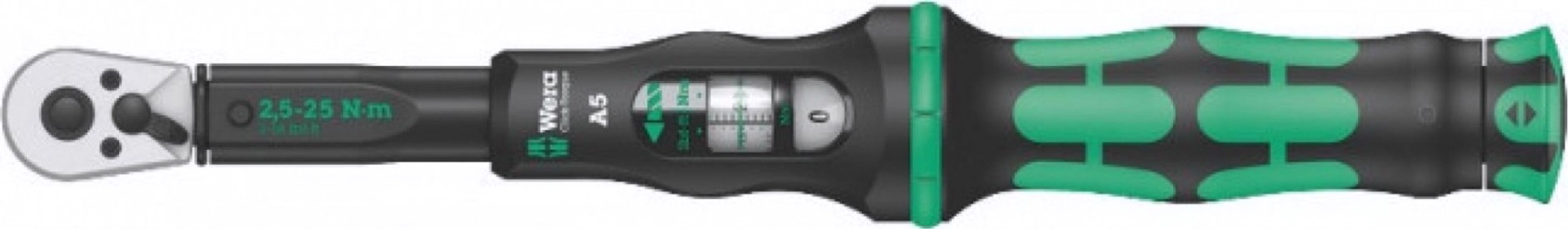 Ключ динамометрический WERA 05075605001 click-torque a 6 регулируемый, шестигранник 1/4", [WE-075605]