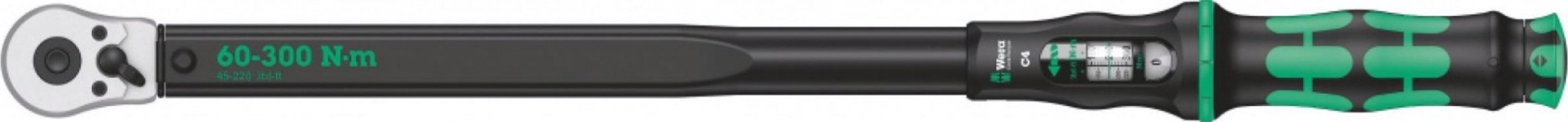 Ключ динамометрический WERA 05075623001 click-torque c 4 регулируемый, 1/2" dr, 60-300 нм [WE-075623]