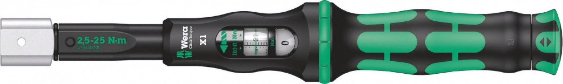 Ключ динамометрический WERA 05075651001 click-torque x 1 регулируемый для насадок 9x12 мм, [WE-075651]