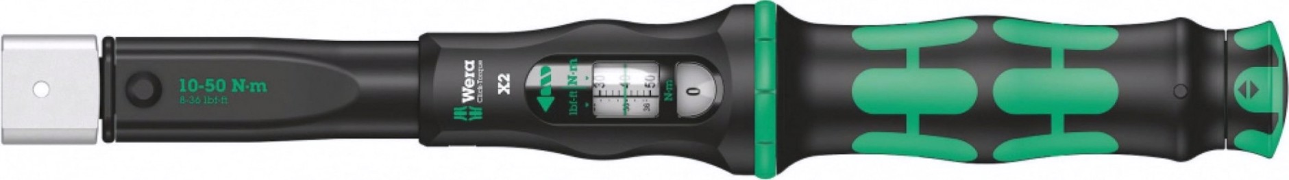 Ключ динамометрический WERA 05075652001 click-torque x 2 регулируемый для насадок 9x12 мм, [WE-075652]