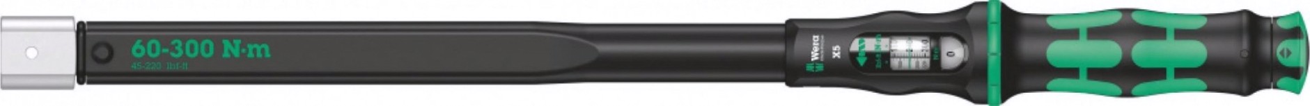 Ключ динамометрический WERA 05075655001 click-torque x 5 регулируемый для насадок 14x18 мм [WE-075655]