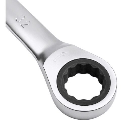 Ключ комбинированный AV Steel AV-315032 трещоточный, 32 мм Ключ комбинированный AV Steel AV-315032 трещоточный, 32 мм