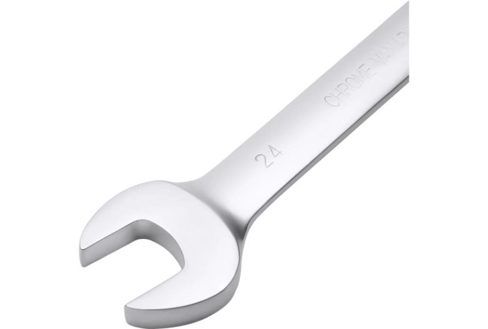 Ключ комбинированный AV Steel AV-315224 трещоточный с шарниром, 24 мм