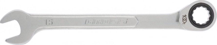 Ключ комбинированный трещоточный GROSS 14853 15 мм