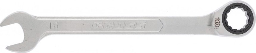 Ключ комбинированный трещоточный GROSS 14854 16 мм