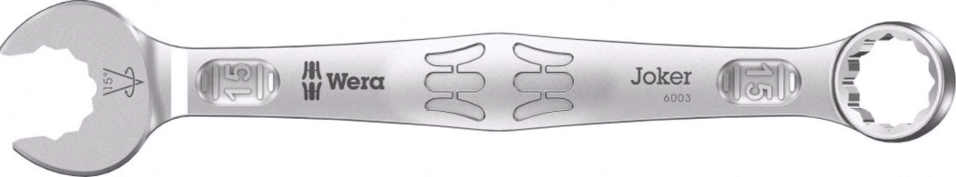 Ключ комбинированный WERA 05020206001 6003 joker гаечный 15x174 мм [WE-020206]