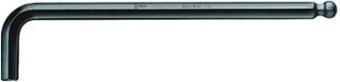 Ключ шестигранный WERA L-образный BlackLaser со сферической головкой 950 PKL SW 1/8" WE-022072 [WE-022072]