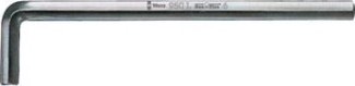 Ключ шестигранный WERA L-образный хромированный 950 L SW 2.0 мм WE-021605 [WE-021605]