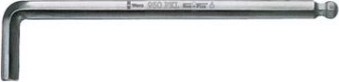 Ключ шестигранный WERA L-образный хромированный со сферической головкой 950 PKL SW 10.0 мм WE-022066 [WE-022066]